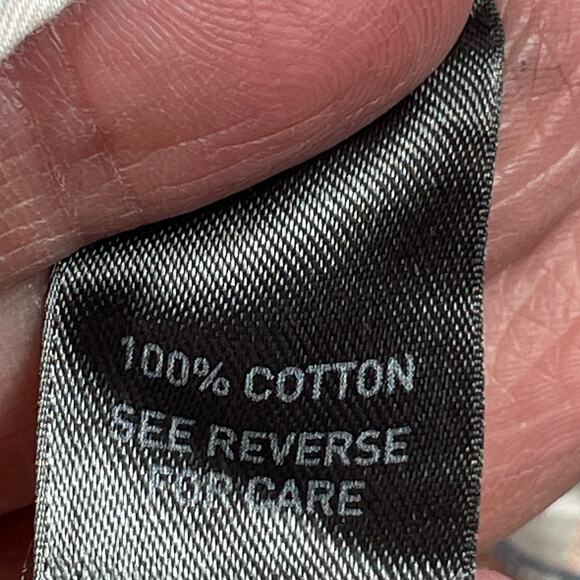 Johnston & Murphy White Long Sleeve Button Up Tailored Fit Check Shirt Mens Sz L - Picture 3 of 5